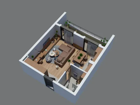 Sale, studio apartment, 44m², Zabjelo, Podgorica - image 2
