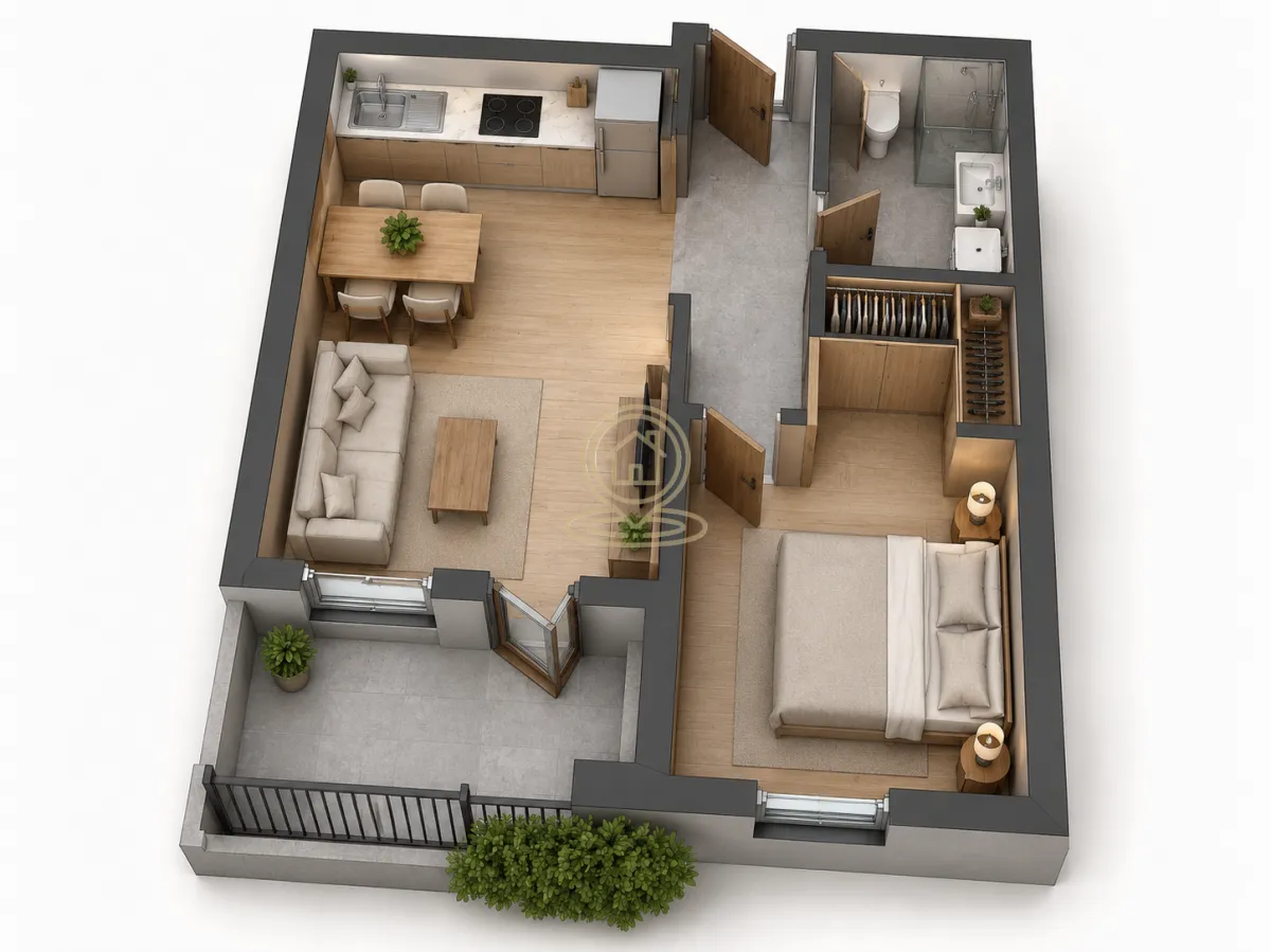 Sale, one bedroom apartment, 25m², Višnjička Banja, Palilula Sve Podlokacije