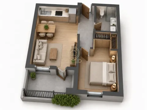 Sale, one bedroom apartment, 25m², Višnjička Banja, Palilula Sve Podlokacije - image 2