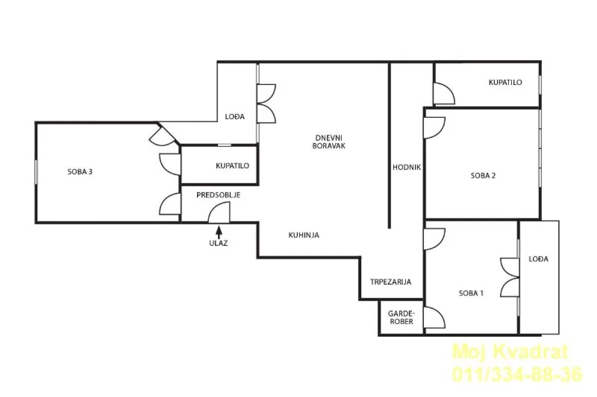 Prodaja, četvorosoban stan, 105m², Vračar Sve Podlokacije, Beograd