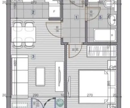 Sale, one bedroom apartment, 38m², Stari Aerodrom, Podgorica - image 2