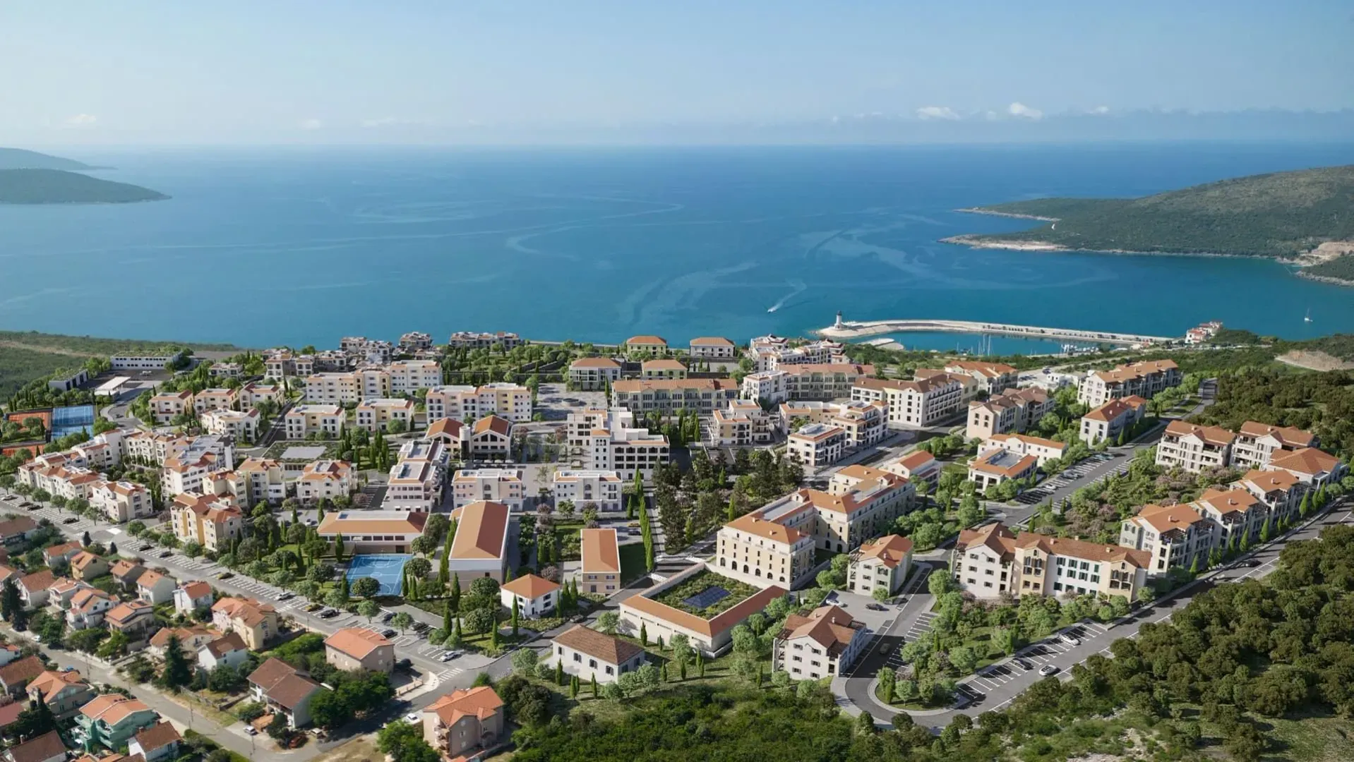 Prodaja, dvosoban stan, 92m², Luštica Bay, Tivat