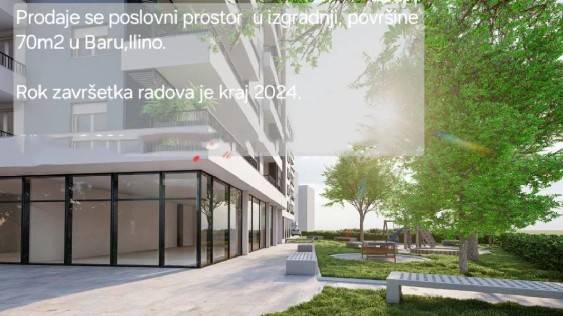 Prodaja, poslovni prostor, 70m², Ilino, Bar