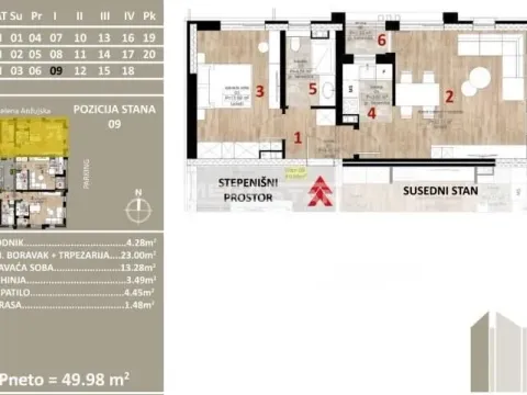 Sale, two bedroom apartment, 50m², Centar, Čajetina - image 4