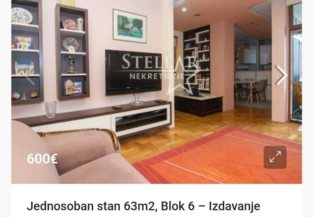 Izdavanje, stan, 63m², Tološi, Podgorica