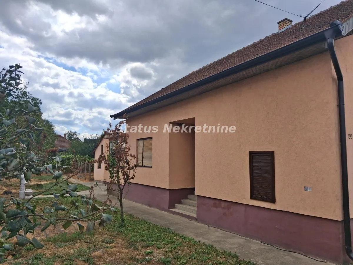 Pogled na bočnu stranu kuće i dvorište.