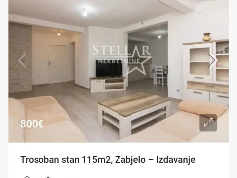 Izdavanje, stan, 115m², Zabjelo, Podgorica - image 1