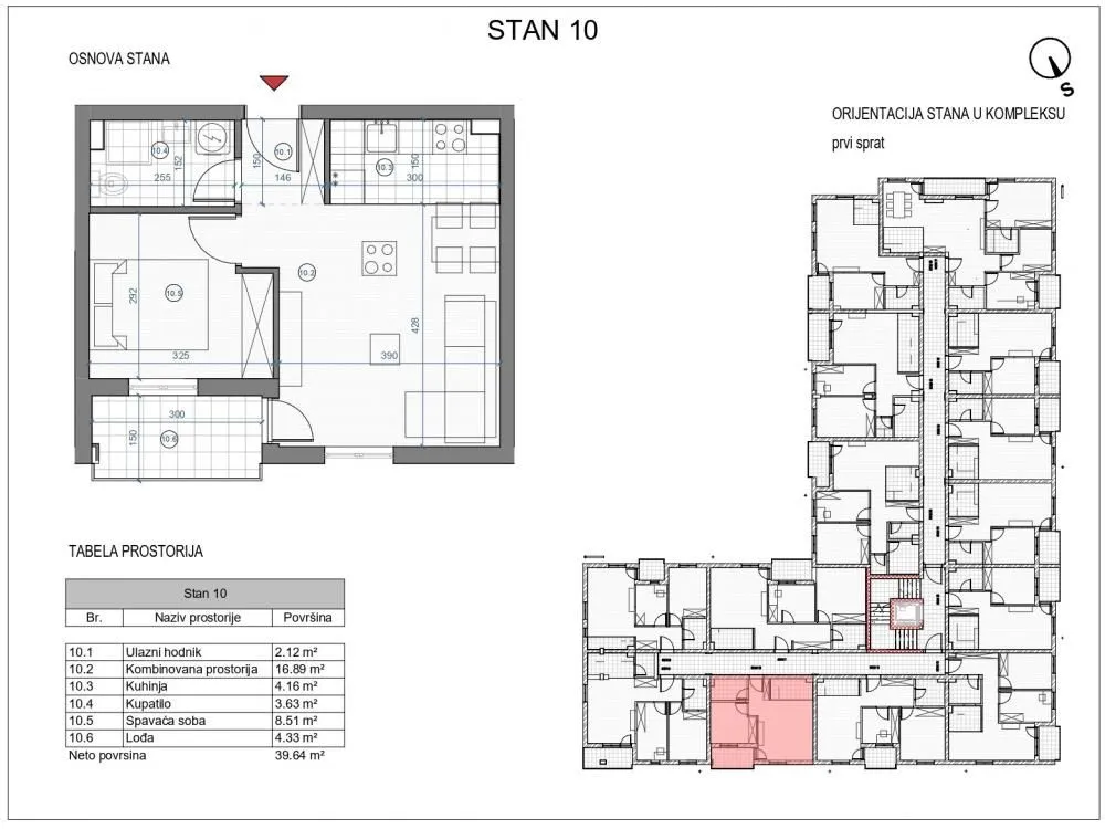 Prodaja, dvosoban stan, 40m², Kaludjerica, Grocka