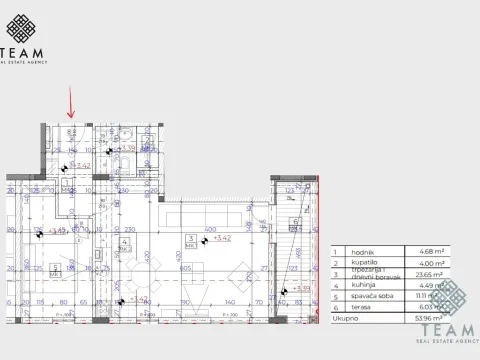 Prodaja, jednosoban stan, 54m², Donja Lastva, Tivat - image 7