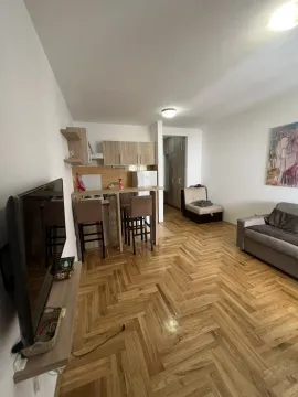 Bright living room combined with a kitchen. - image 2