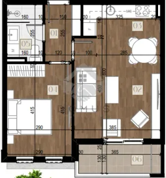 Sale, one bedroom apartment, 47m², Zelenika, Podgorica - image 4