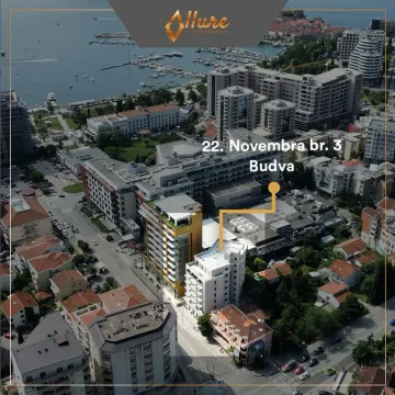 Aerial view of the building and surrounding area in Budva. - image 10