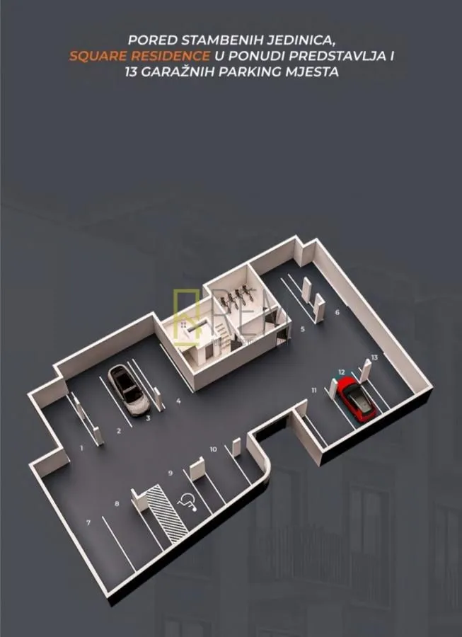 Prodaja, jednosoban stan, 46m², Stari Aerodrom, Podgorica