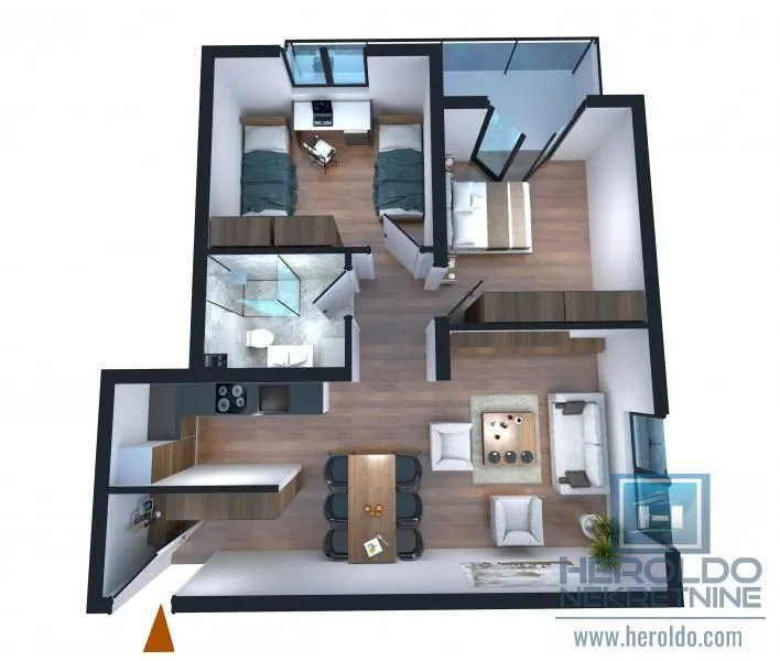 Prodaja, trosoban stan, 77m², Centar, Jagodina