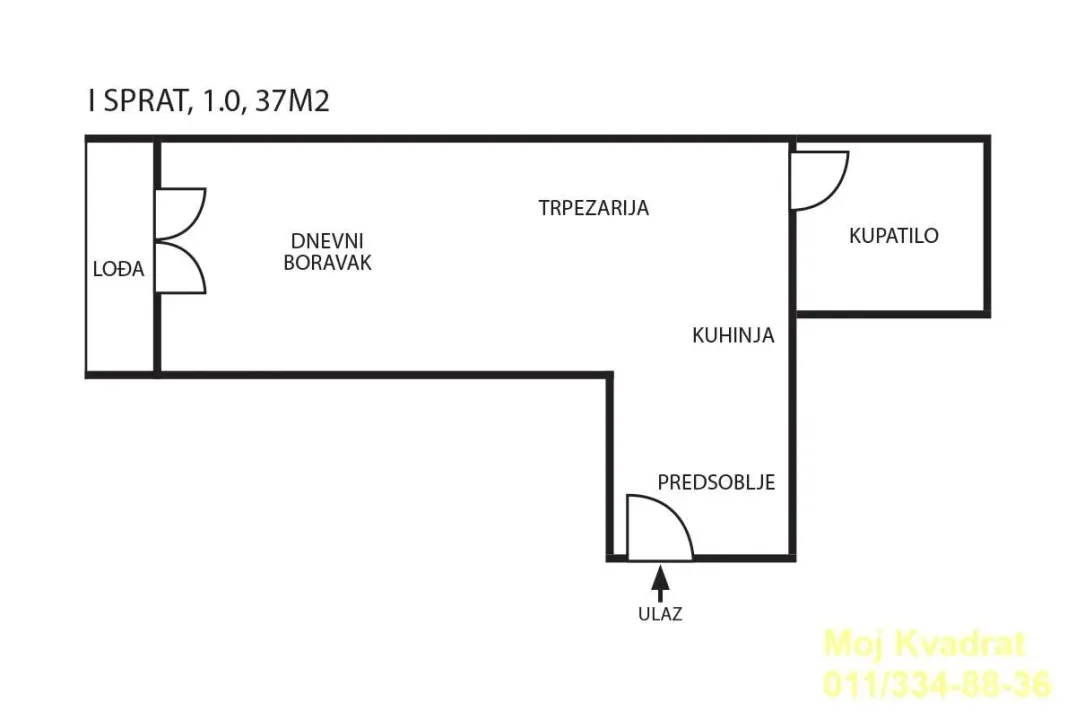 Sale, one bedroom apartment, 37m², Cvetkova Pijaca, Zvezdara Sve Podlokacije