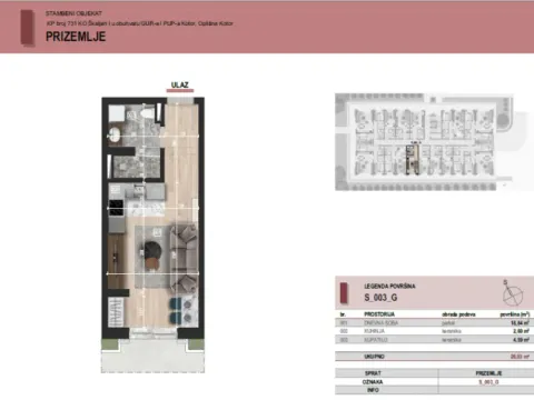 Sale, one bedroom apartment, 50m², Škaljari, Kotor - image 2