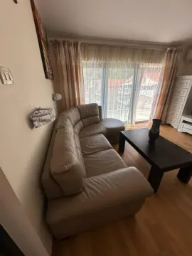 Dnevna soba sa kožnom garniturom i izlazom na terasu. - image 7