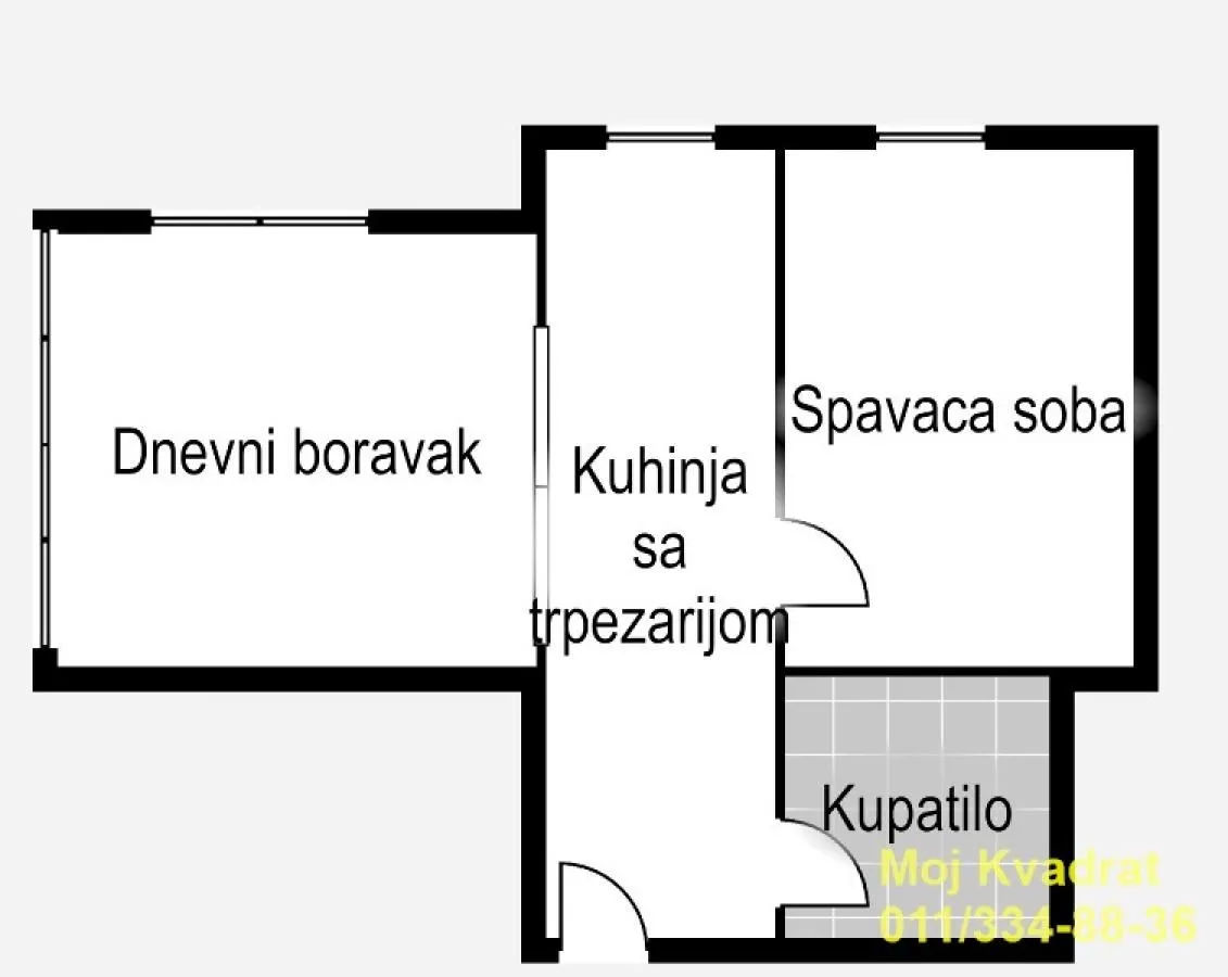 Prodaja, jednosoban stan, 41m², Bajina Bašta, Srbija