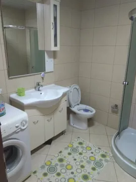 Kupatilo opremljeno tuš kabinom, umivaonikom, toaletom i veš mašinom. - image 11