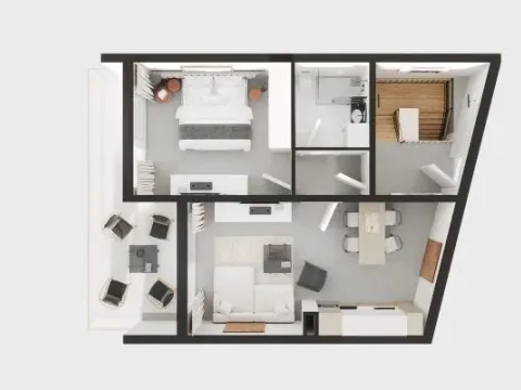 Prodaja, jednosoban stan, 72m², Bonići, Tivat - image 3