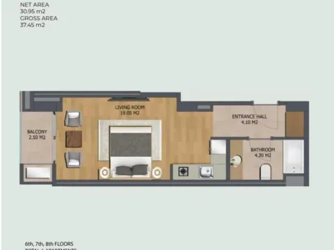 Sale, apartment, 27m², Bar, Crna Gora - image 2