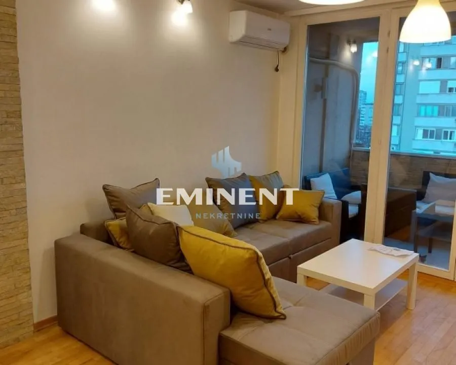 Rent, two bedroom apartment, 54m², Novi Beograd Blok 1 Fontana, Novi Beograd Sve Podlokacije
