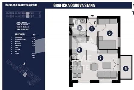 Prodaja, jednosoban stan, 37m², Lučani, Srbija