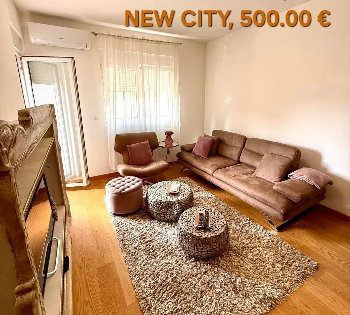 Rent, one bedroom apartment, 48m², New City, Podgorica