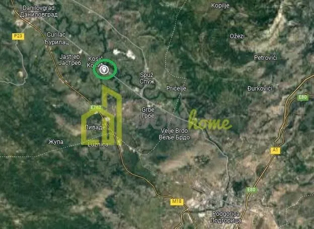 Prodaja, plac, 4467m², Kosić, Danilovgrad