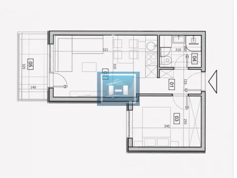Sale, one bedroom apartment, 35m², Centar, Jagodina - image 2