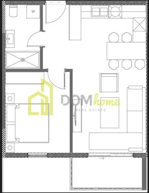 Prodaja, jednosoban stan, 47m², Donja Gorica, Podgorica