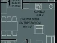 Sale, one bedroom apartment, 52m², Bečići, Budva - image 25