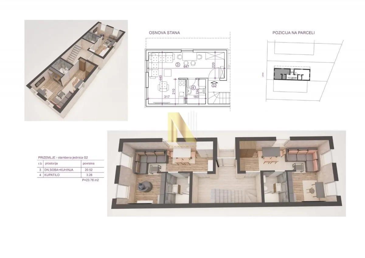 Prodaja, garsonjera, 25m², Vidovdansko naselje, Novi Sad Sve Podlokacije