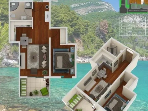 Prodaja, jednosoban stan, 42m2, Blok 9, Podgorica Prodaja, jednosoban stan, 42m2, Blok 9, Podgorica