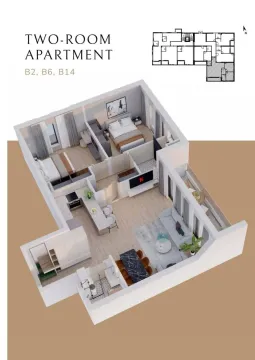 Prodaja, jednosoban stan, 44m², Podkošljun, Budva - image 8
