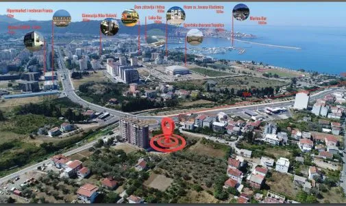 Prodaja, jednosoban stan, 48m², Bar, Crna Gora