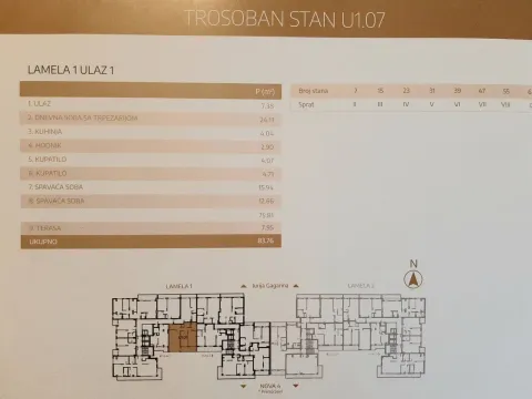 Prodaja, trosoban stan, 84m², Novi Beograd Blok 25, Novi Beograd Sve Podlokacije - image 8