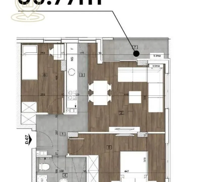 Prodaja, trosoban stan, 59m², Telep, Novi Sad Sve Podlokacije