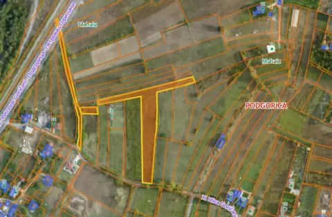 Satelitski snimak katastarske parcele sa ucrtanim granicama zemljišta. - image 2