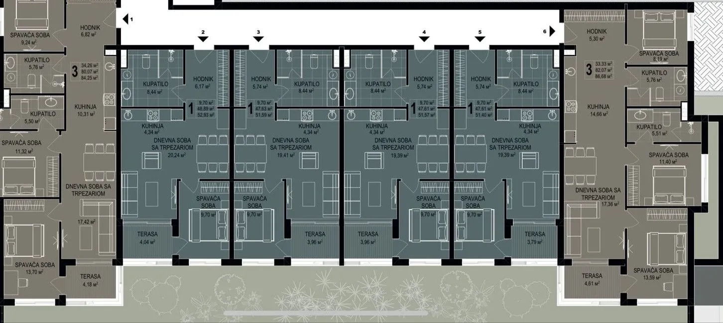 Sale, apartment, 52m², Bečići, Budva