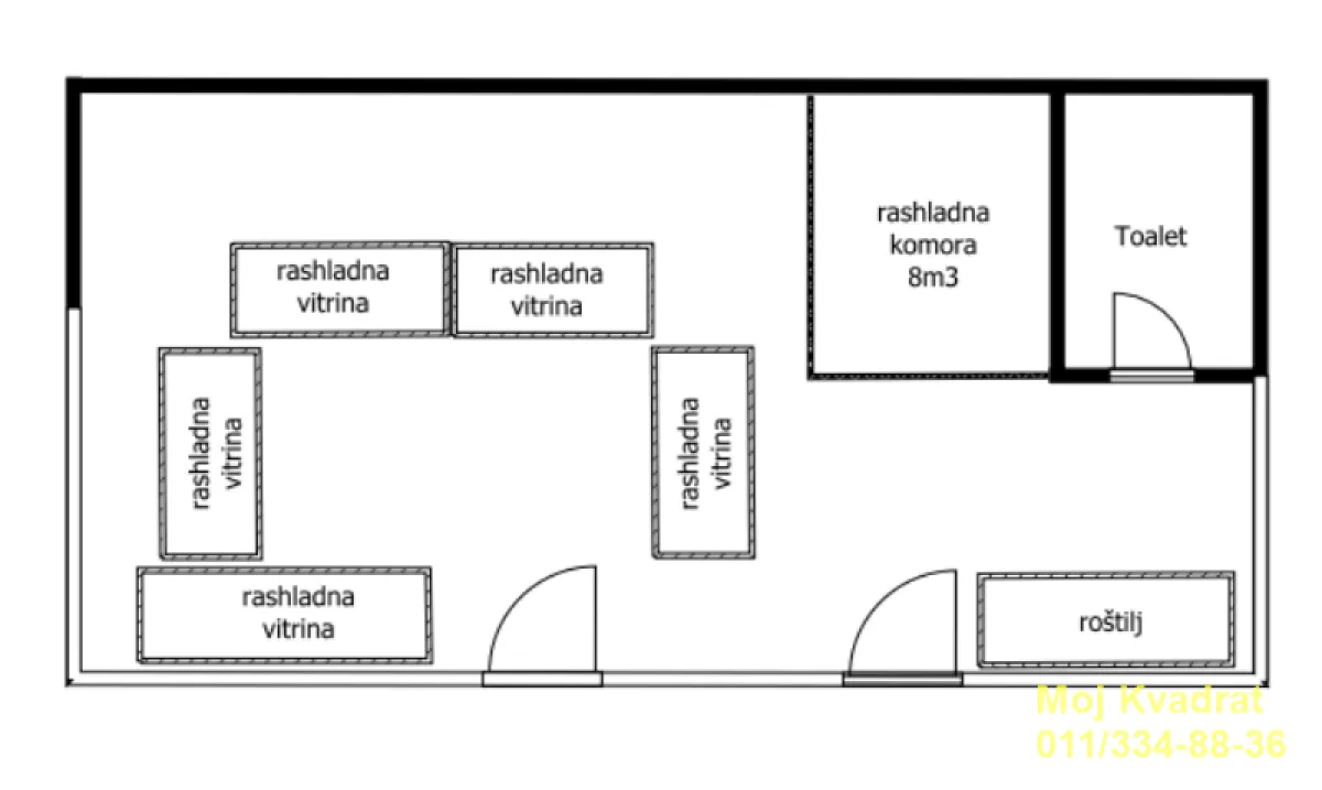 Prodaja, poslovni prostor, 41m², Dušanovac, Voždovac Sve Podlokacije