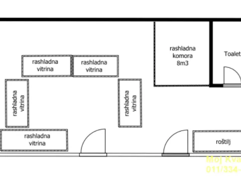Sale, office space, 41m², Dušanovac, Voždovac Sve Podlokacije
