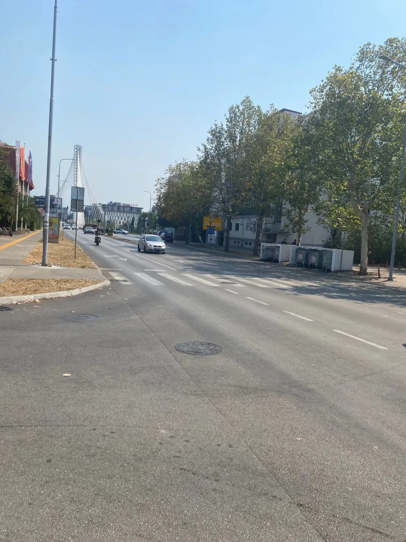 View of the city street and surrounding buildings near the property.