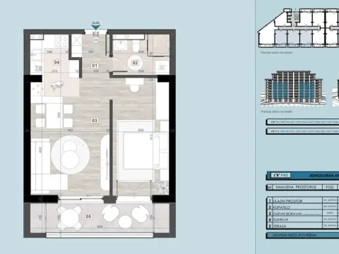 Sale, one bedroom apartment, 42m², Bar, Crna Gora - image 5