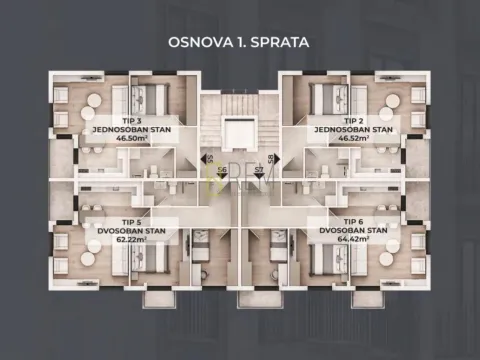 Sale, two bedroom apartment, 61m², Stari Aerodrom, Podgorica - image 4