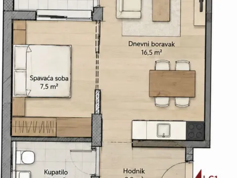 Prodaja, jednosoban stan, 37m², Ilino, Bar - image 2