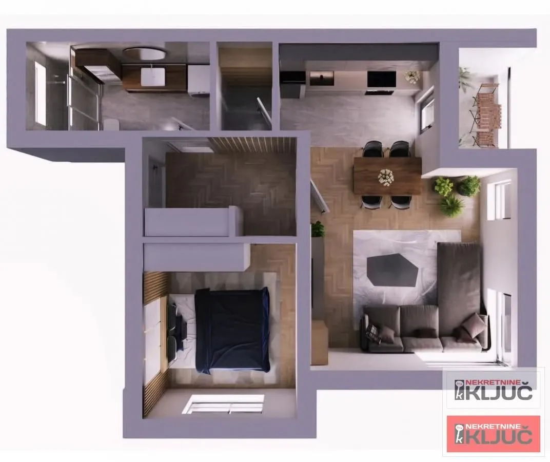 Prodaja, dvosoban stan, 48m², Telep, Novi Sad Sve Podlokacije