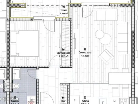 Prodaja, jednosoban stan, 55m², Podgorica, Crna Gora - image 3