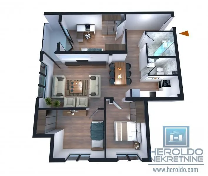 Prodaja, trosoban stan, 92m², Centar, Jagodina