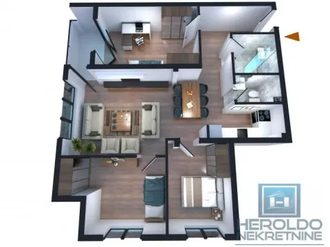 Sale, three bedroom apartment, 92m², Centar, Jagodina - image 2